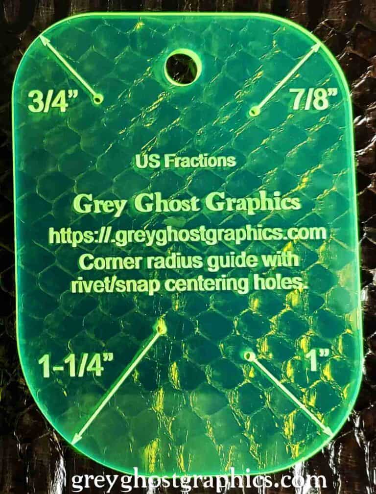 Corner Radius Template Fract. Large