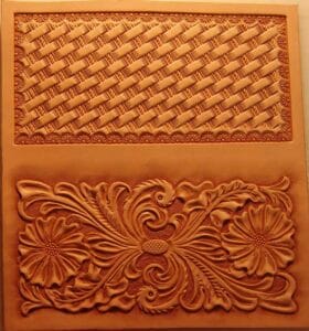 Floral Carved Checkbook Cover