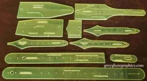 Guitar Strap Template Complete Set