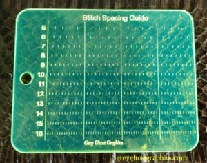 Acrylic Stitch Spacing Guide