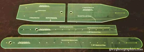 Guitar strap template set