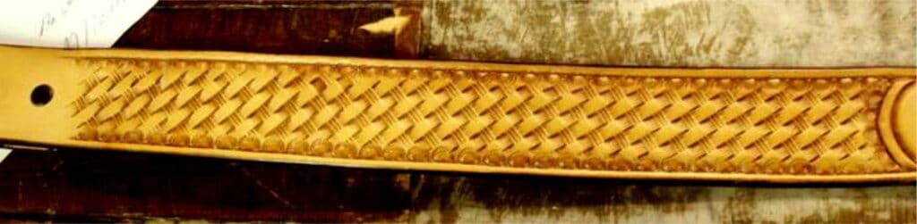 Leather working tutorials-Basketweave before