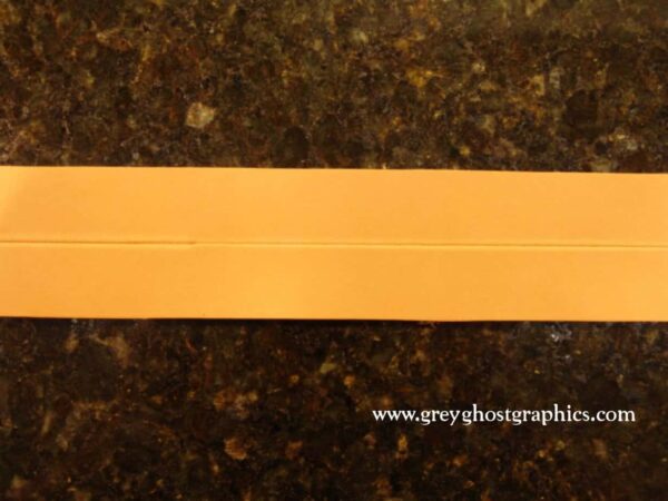 Leather Strip with centerline scribed.