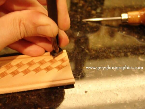 Stamping the final row;