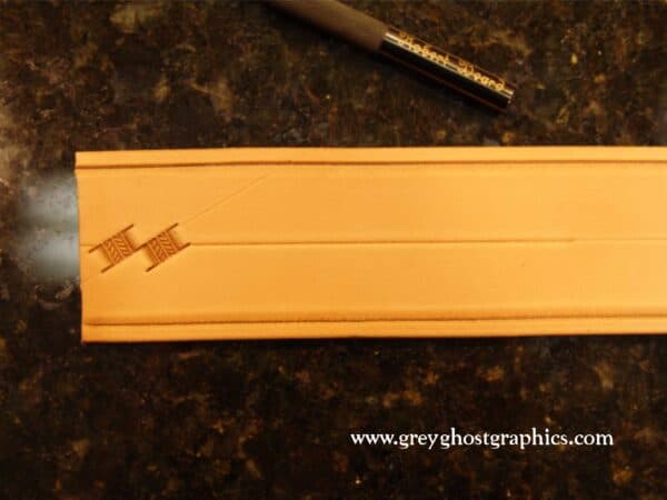 The second impression is stamped.