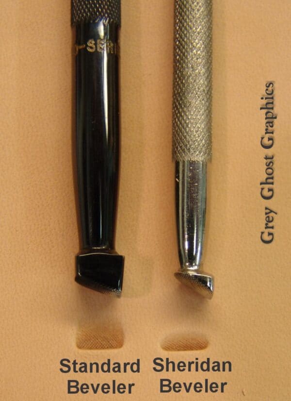 Standard beveler on left and Sheridan beveler on the right.