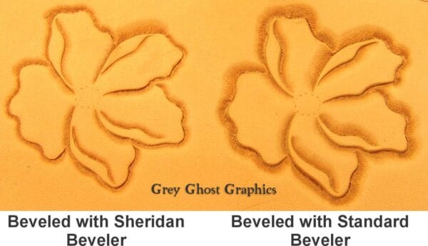 Comparison between beveling done with Sheridan and standard bevelers.