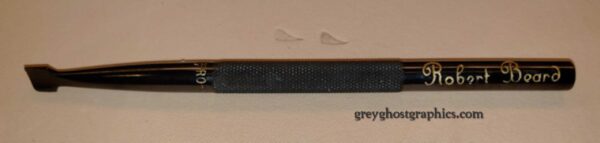 Mosby rope tool with sample impressions.